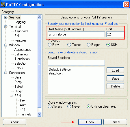 Putty mysql version