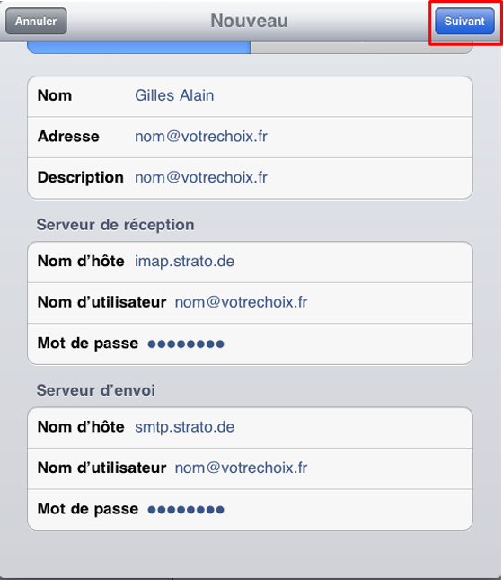comment créer une adresse mail sur ipad