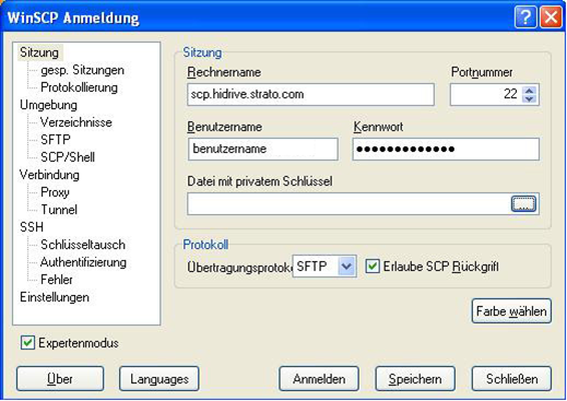 HiDrive : connexion cryptée avec WinSCP-1.png